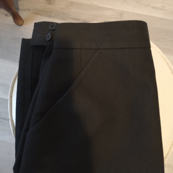 Saint Laurent Rive Gauche Black Pencil Skirt - Picture 4 of 7